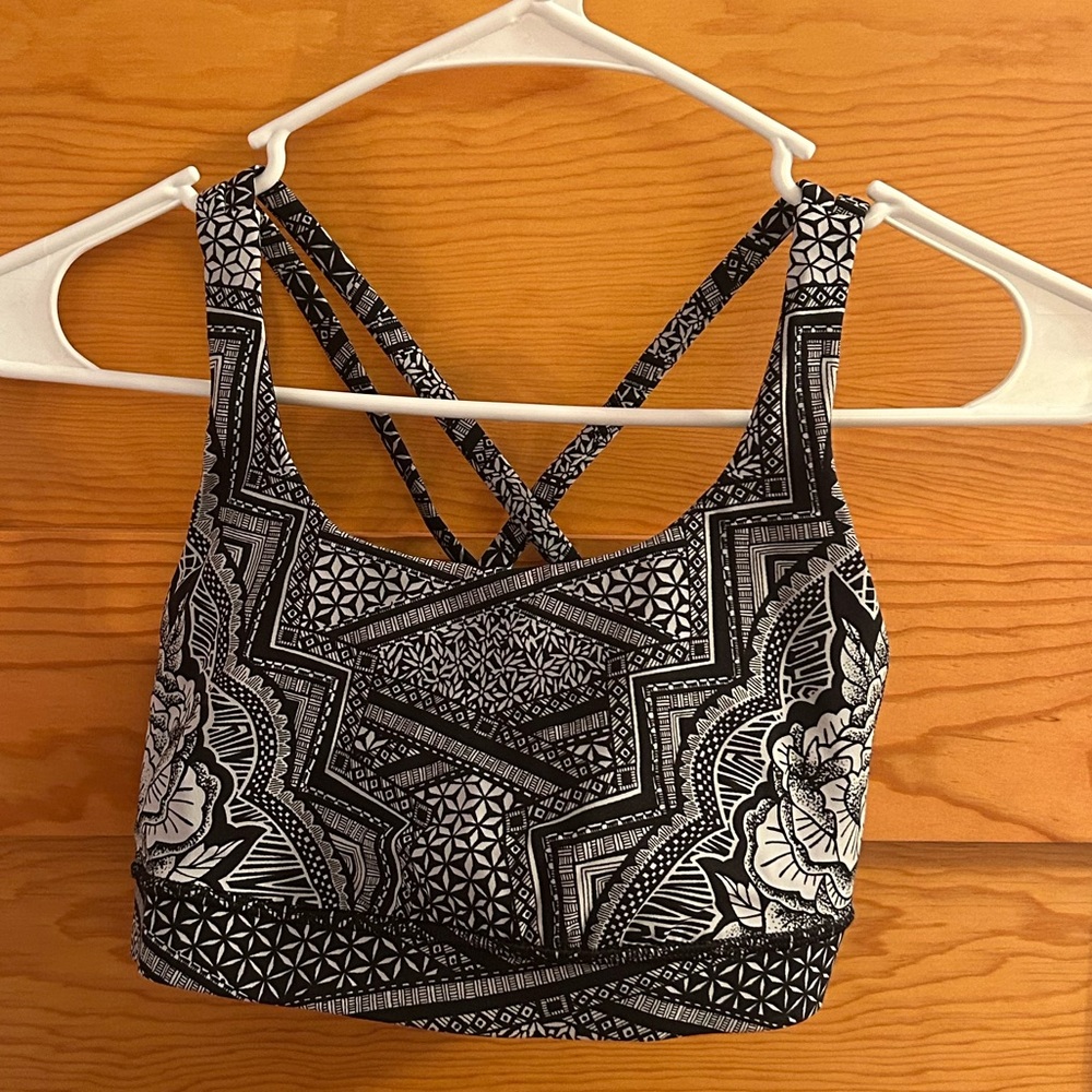 lululemon athletica Black and White Sports Bra